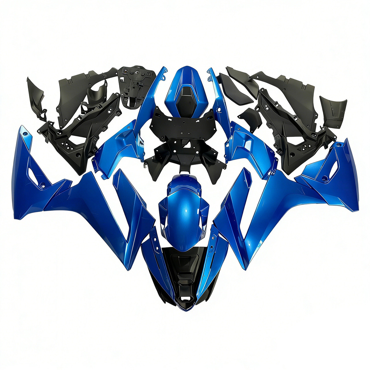 2024-2025 Suzuki GSX-8R Blue White Fairing Kit - Mad Hornets