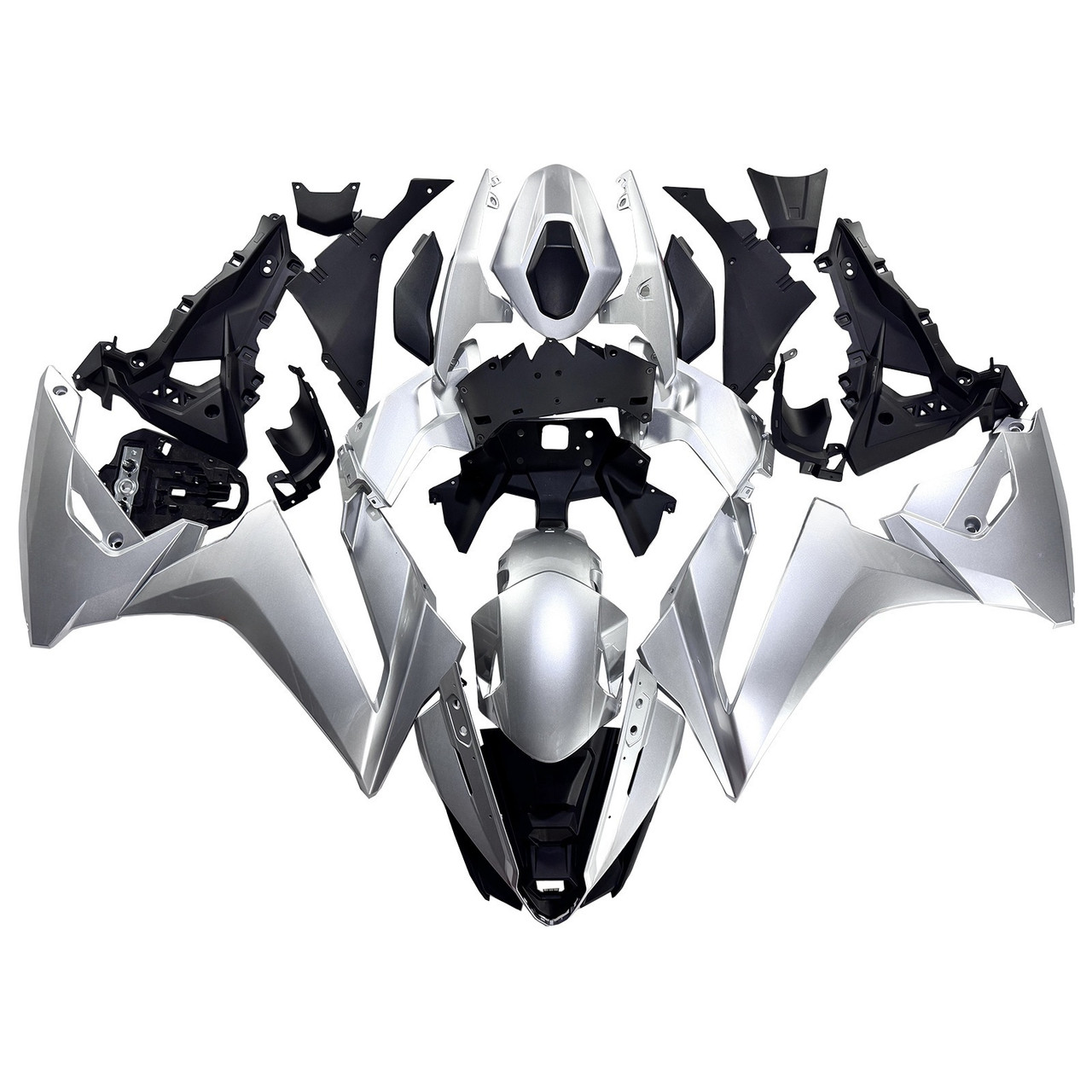 2024-2025 Suzuki GSX-8R Silver Fairing Kit - Mad Hornets