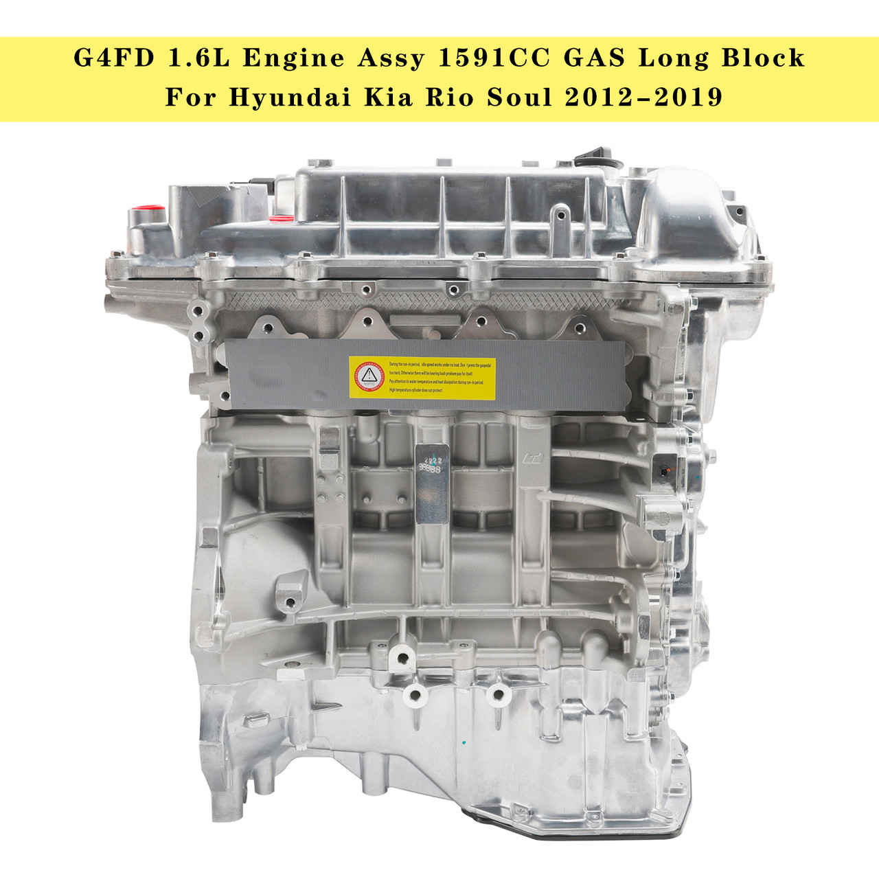 Kia Rio SX Hatchback 4-Door 2015-2017 G4FD 1.6L Engine Assy 1591CC GAS Long Block