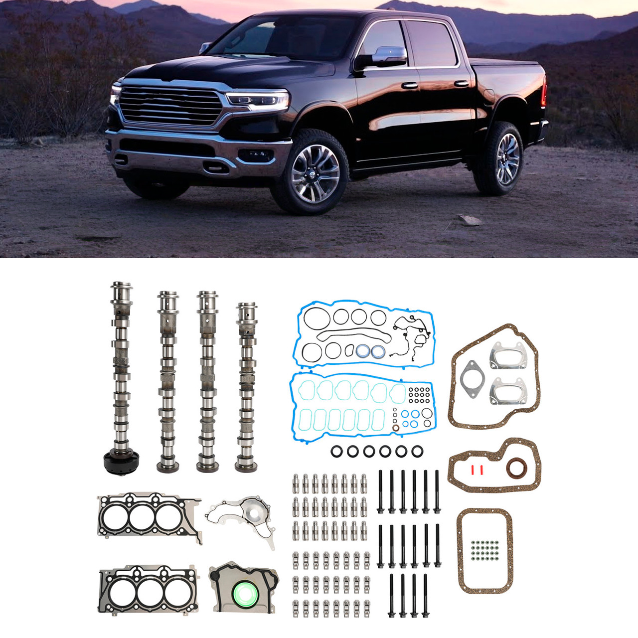 Camshafts Rockers Lifters Gaskets Kit For Dodge Jeep Ram 3.6L Pentastar Camshafts Rockers Lifters Gaskets Kit For Dodge Jeep Ram 3.6L Pentastar