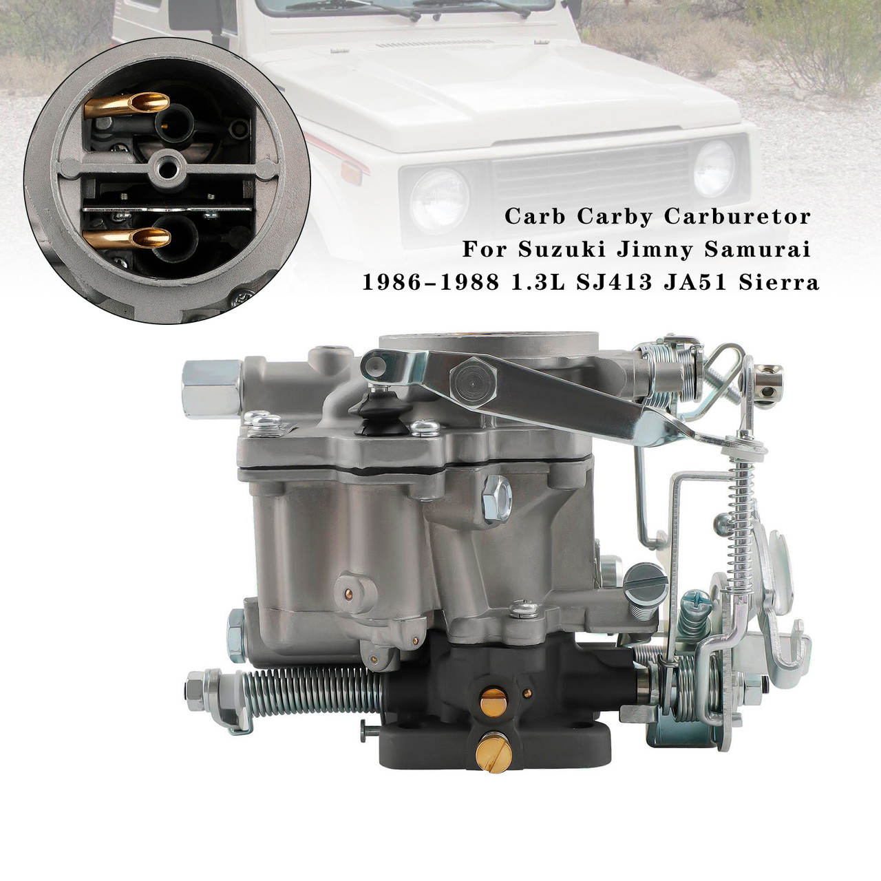サムライカアサン 1986-1988 Suzuki Samurai Assembled Carb Carby Carburetor - Mad Hornets
