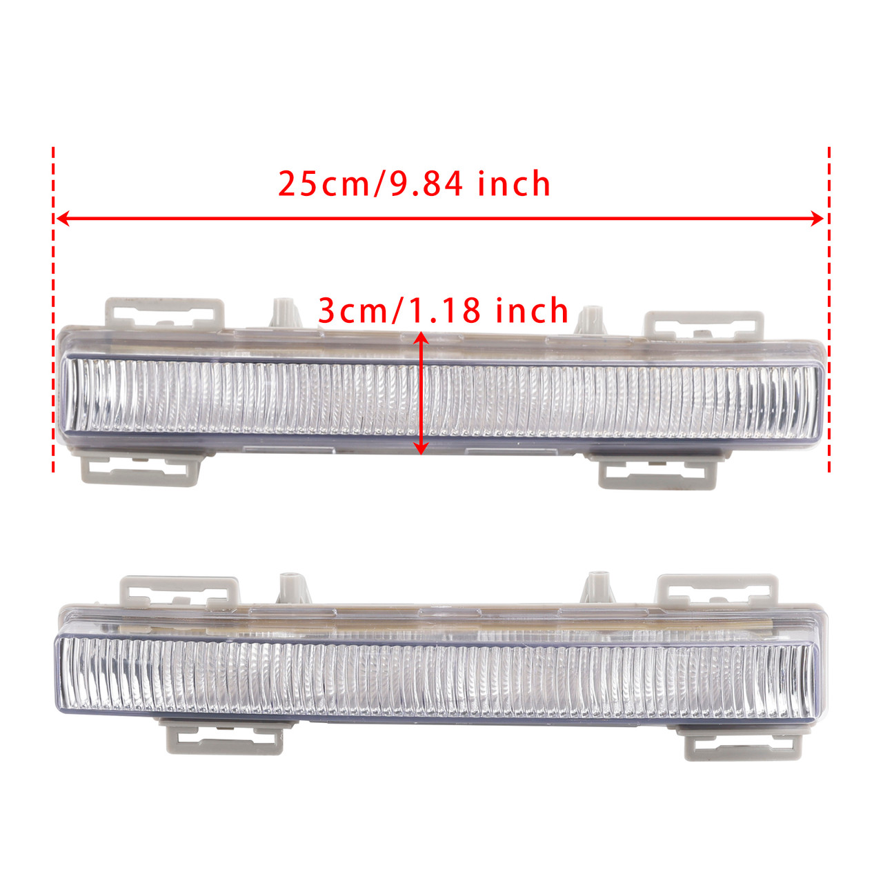 2012-2015 Mercedes Benz W166 ML-Class W204/X204 GLK-Class Specific model LH RH Pair Daytime Run Lamp Fog Light Generic