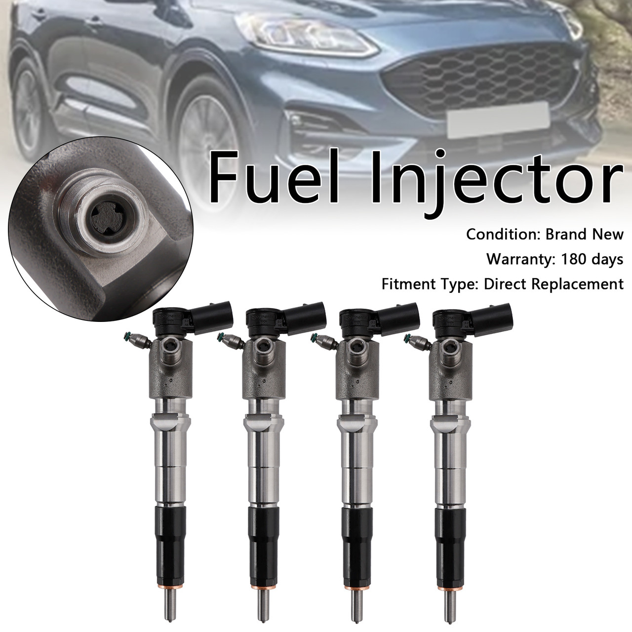 2011-2013 Ford Ranger Mk3 Tourneo Custom V362 Transit 4 pcs Fuel Injector GK2Q-9K546-AB Generic