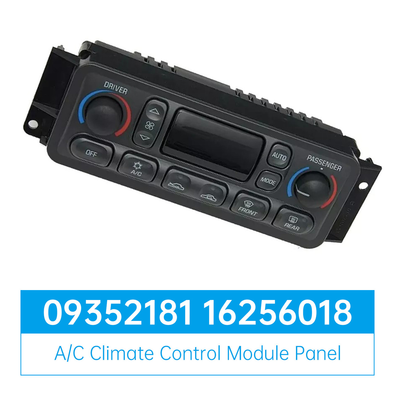 1997-2004Chevrolet Corvette C5 A/C Climate Control Module Panel