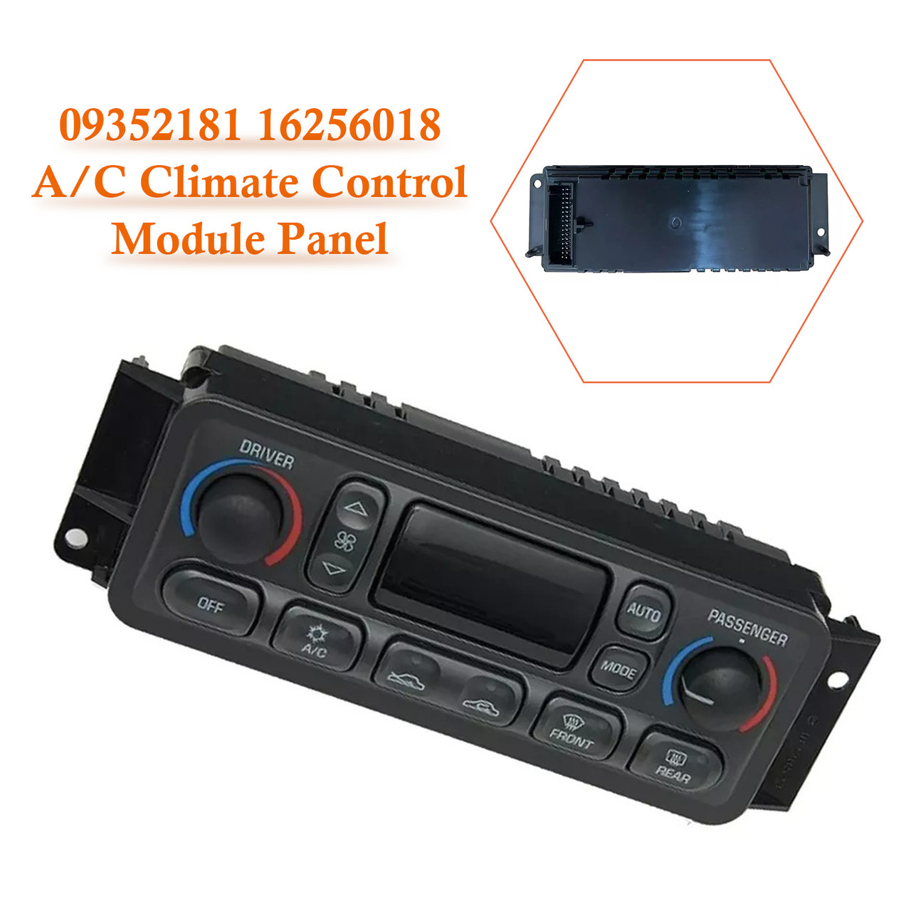 1997-2004Chevrolet Corvette C5 A/C Climate Control Module Panel