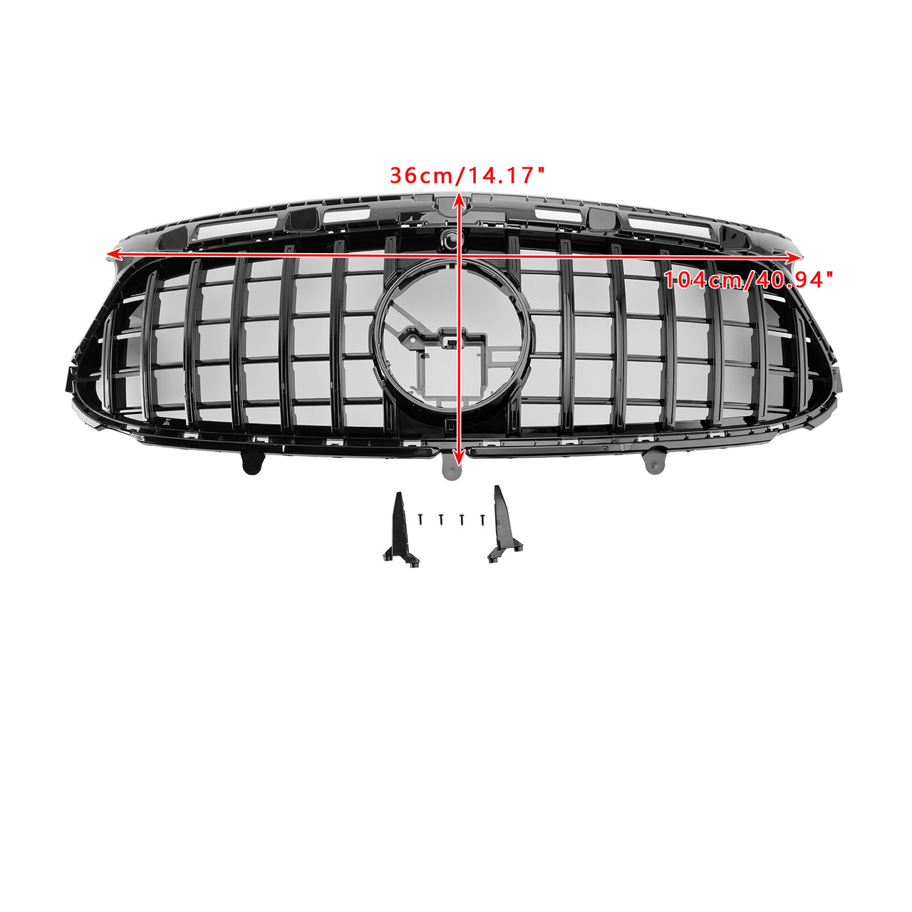 2020-2023 Mercedes Benz GLA-Class H247 Deluxe Version Only Front Grille Without letter Gloss Black Generic