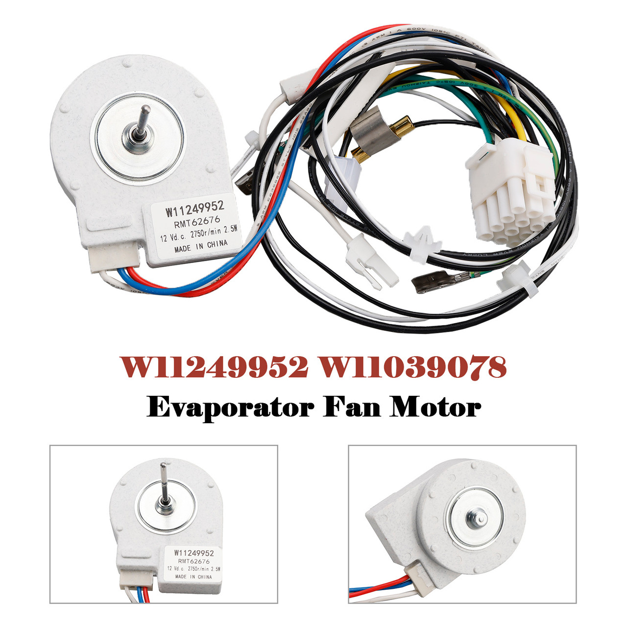 W11249952 W11039078 Evaporator Fan Motor for KitchenAid Maytag Refrigerator