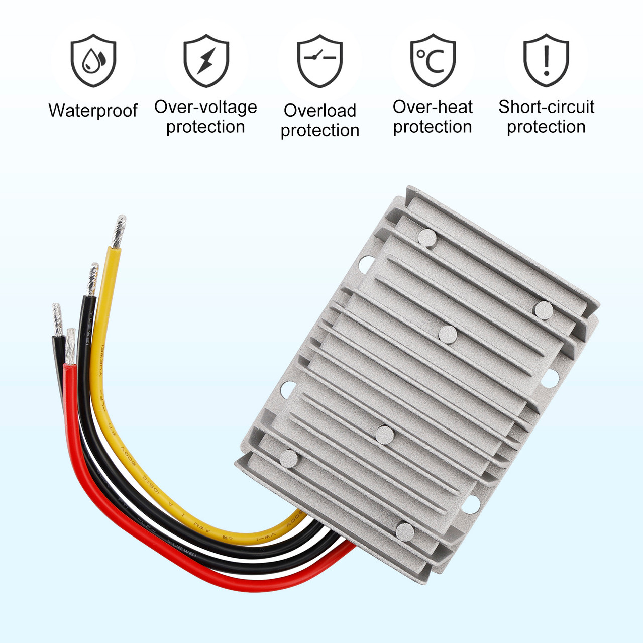 Buck Step Down Converter DC30-90V to DC12V 30A Car Power Module Waterproof Generic