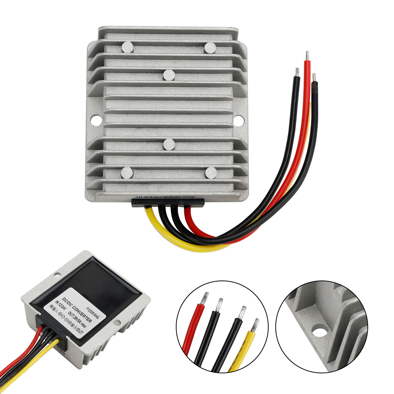 DC/DC Converter Regulator 12V Step Up to 28V 5A 140W Waterproof Generic