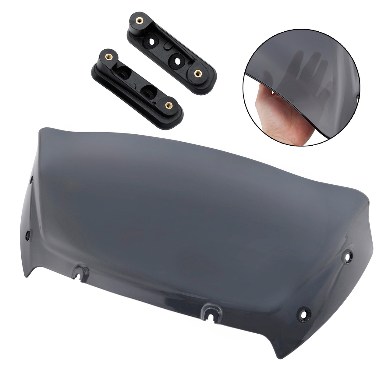 2023-2024 Touring Street Glide CVO 117 121 9" Windshield with Bracket Smoke Generic