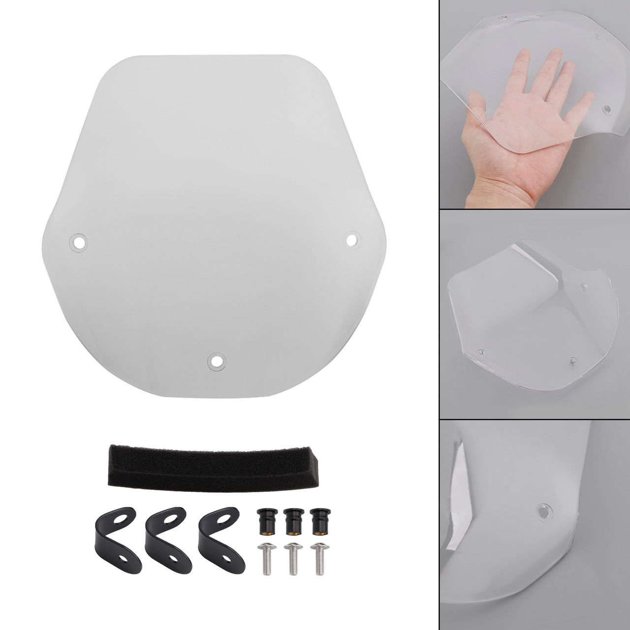 2023-2024 Suzuki GSX-8S Windshield WindScreen + Bracket Clear Generic