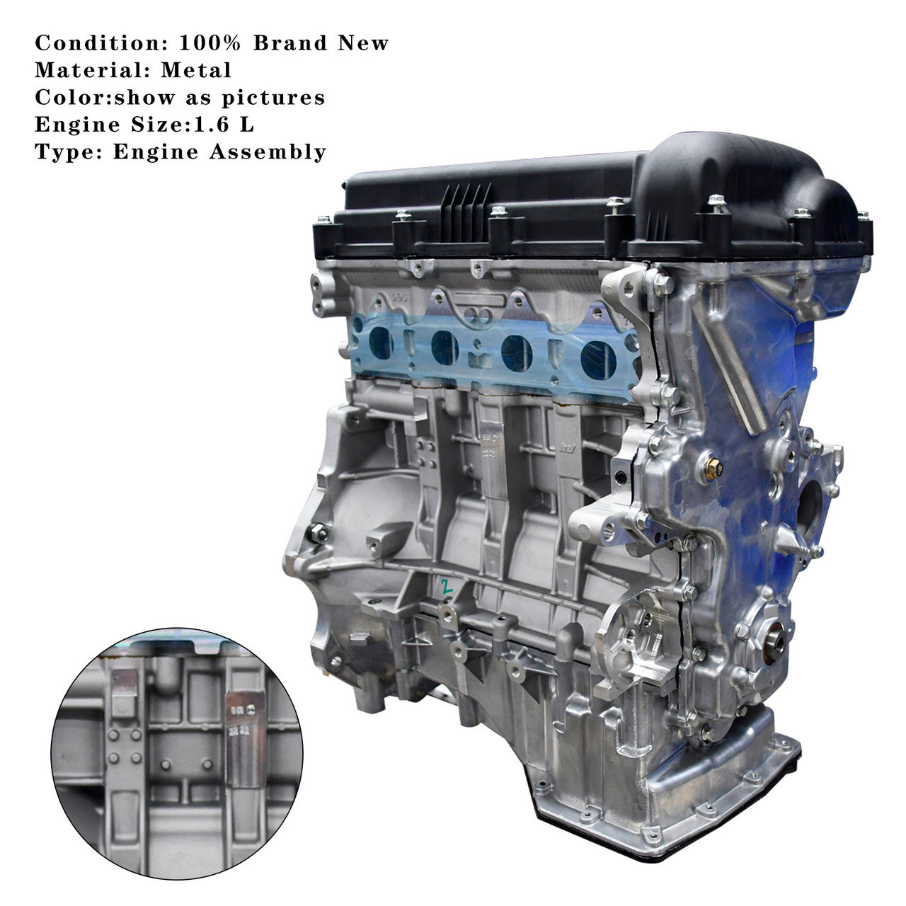 Hyundai i20 (PB) (2008-2011) G4FC Engine Assembly 1.6L