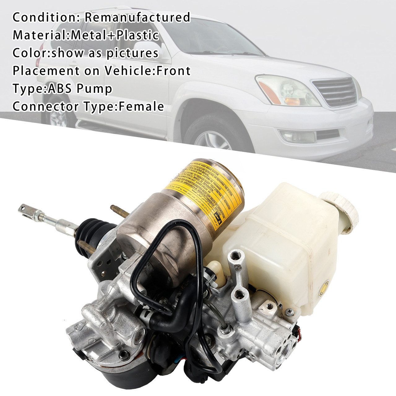 Toyota LEXUS GX470 2005 Actuator/Pump Assm; thru 9/04 Master Cylinder Assemby 47050-60081
