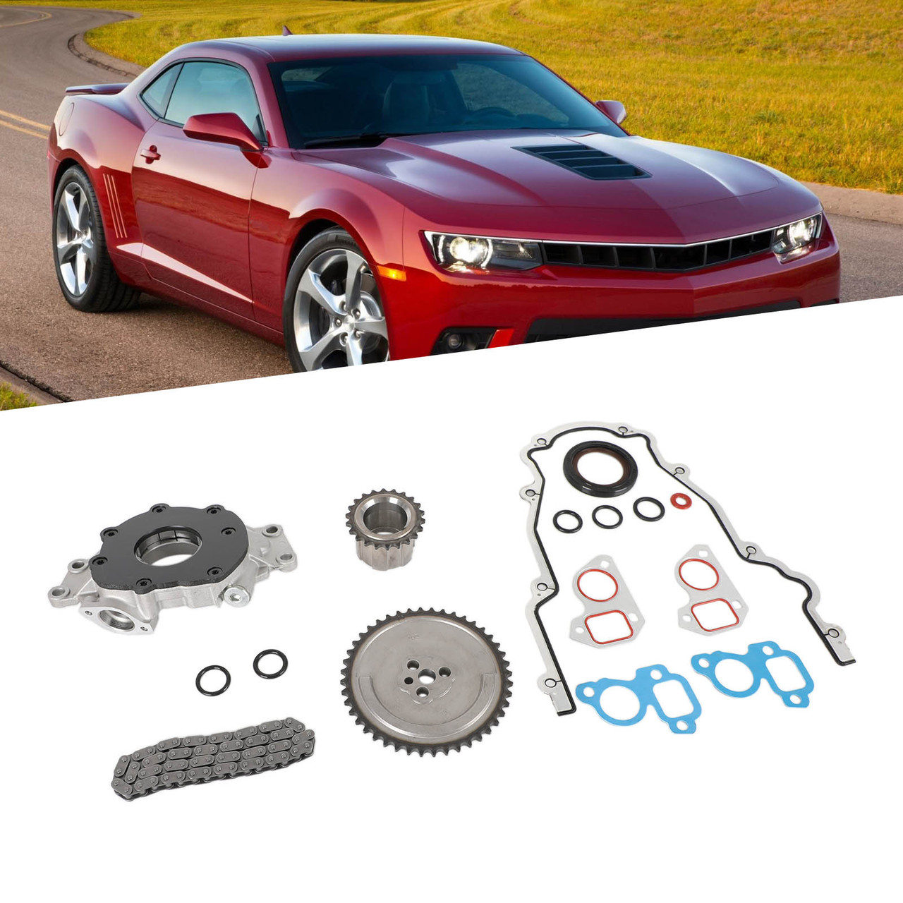 M295 Oil Pump Timing Chain Gasket for Chevrolet GM 4.8L 5.3L 6.0L LS1 LS2 LS3