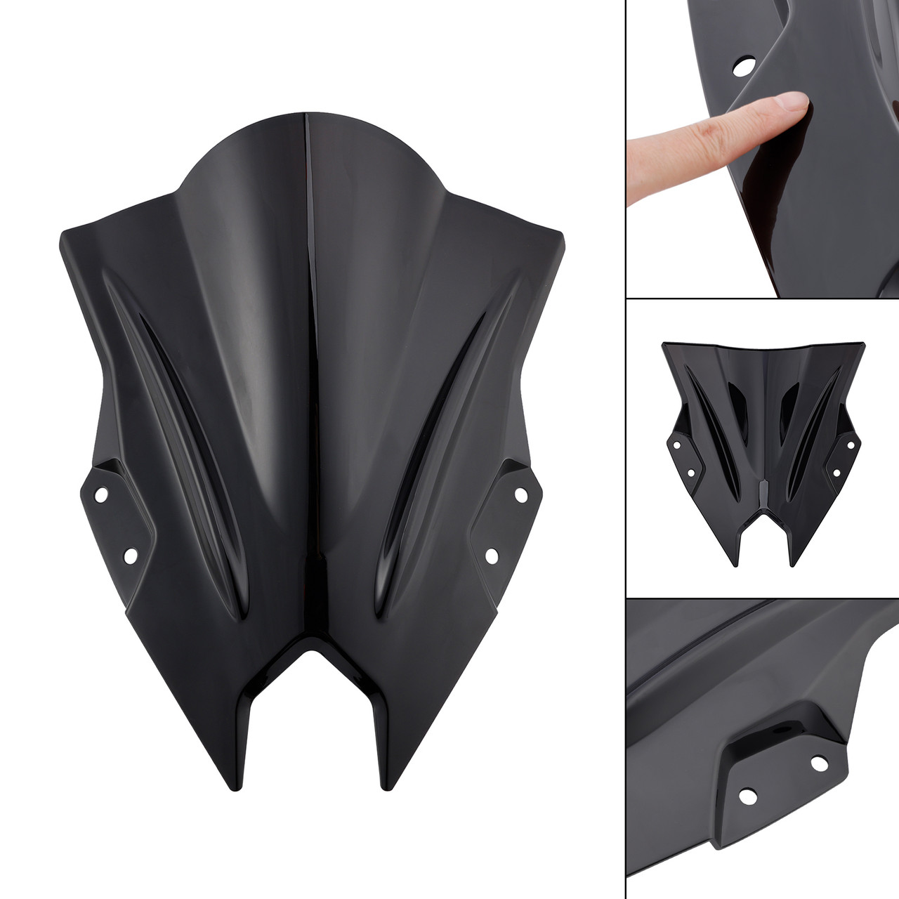 2024-2025 KAWASAKI NINJA 500 EX500R Windshield Windscreen Black