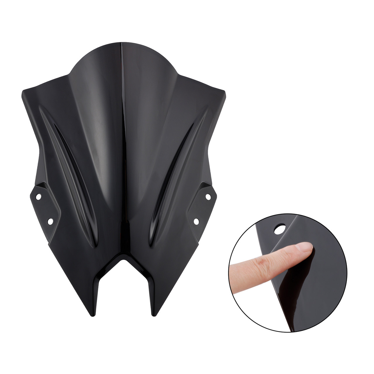 2024-2025 KAWASAKI NINJA 500 EX500R Windshield Windscreen Black