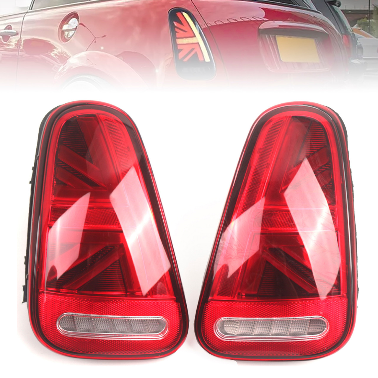 2001-2006 BMW Mini Cooper R50 R52 R53 RED L&R LED Tail lights w/ Turn Signal Lamps Generic