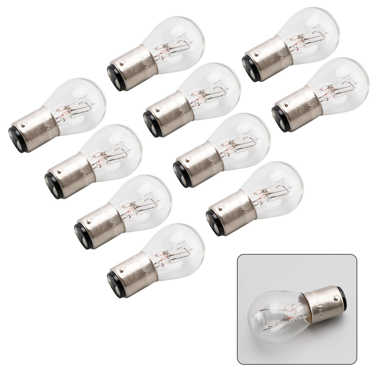 10PCS Car Light Tubular Lamp bulb P21/5W BAY15D 7528 12V 21/5W For OSRAM 10PCS Car Light Tubular Lamp bulb P21/5W BAY15D 7528 12V 21/5W For OSRAM
