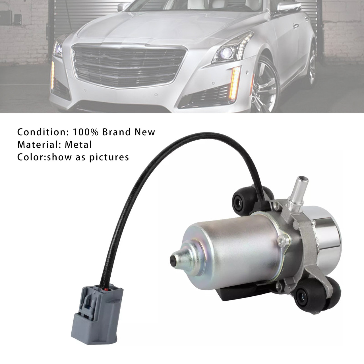 2015-2016 Cadillac Power Brake Booster Auxiliary Electric Vacuum Pump Assembly Generic
