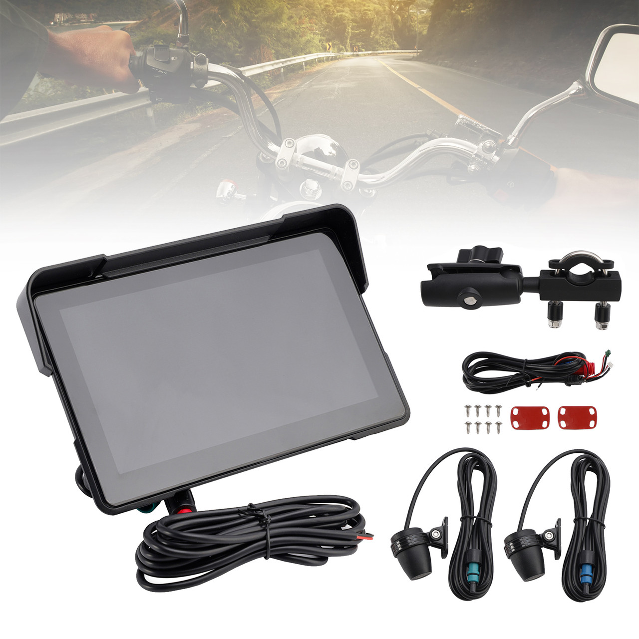 7 inch Universal Recorder DVR Carplay Touch Screen For Scooter Motorcycle 7 inch Universal Recorder DVR Carplay Touch Screen For Scooter Motorcycle