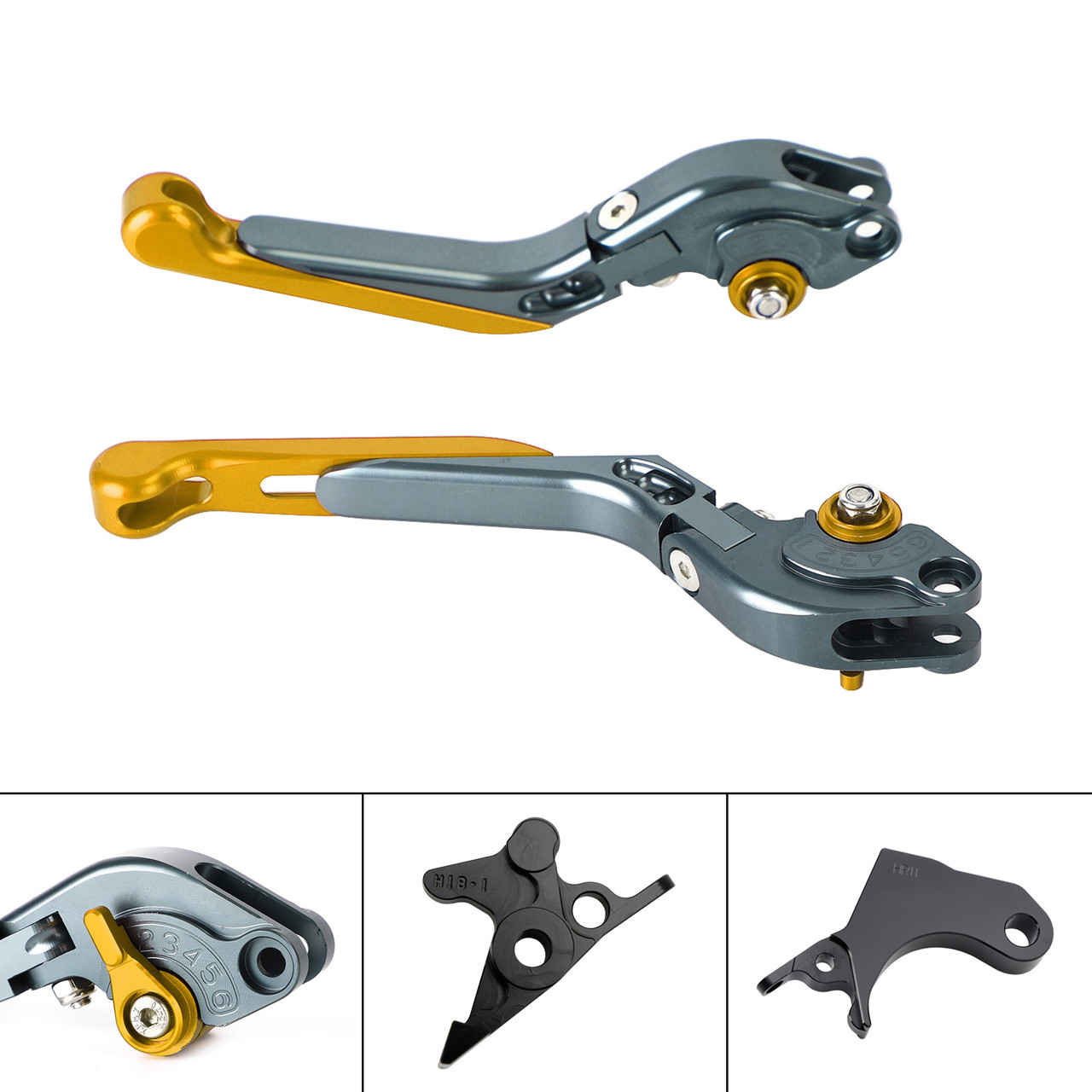 2022-2024 HONDA CRF1100L Africa Twin Adjustable Folding Extendable Racing Brake & Clutch Levers Gold T Generic 2022-2024 HONDA CRF1100L Africa Twin Adjustable Folding Extendable Racing Brake & Clutch Levers Gold T Generic