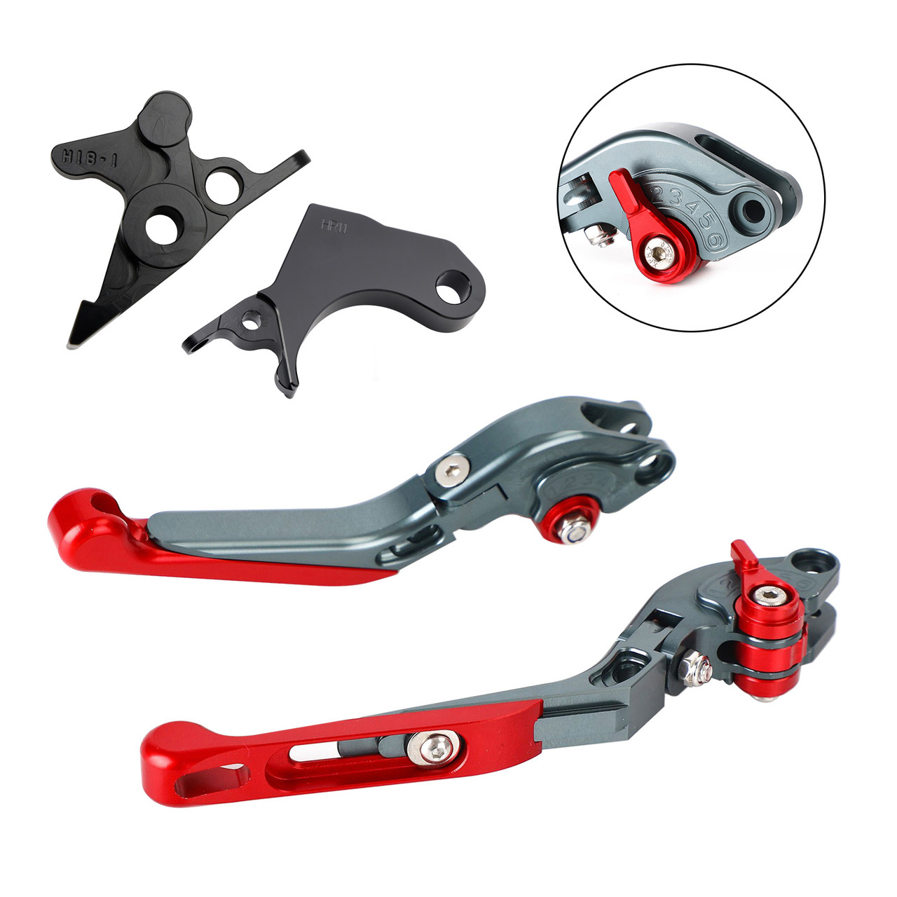 2022-2024 HONDA CRF1100L Africa Twin Adjustable Folding Extendable Racing Brake & Clutch Levers Red T Generic 2022-2024 HONDA CRF1100L Africa Twin Adjustable Folding Extendable Racing Brake & Clutch Levers Red T Generic