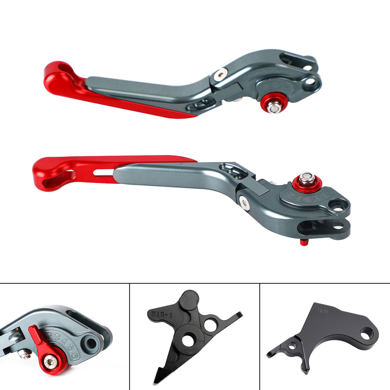 2022-2024 HONDA CRF1100L Africa Twin Adjustable Folding Extendable Racing Brake & Clutch Levers Red T Generic 2022-2024 HONDA CRF1100L Africa Twin Adjustable Folding Extendable Racing Brake & Clutch Levers Red T Generic