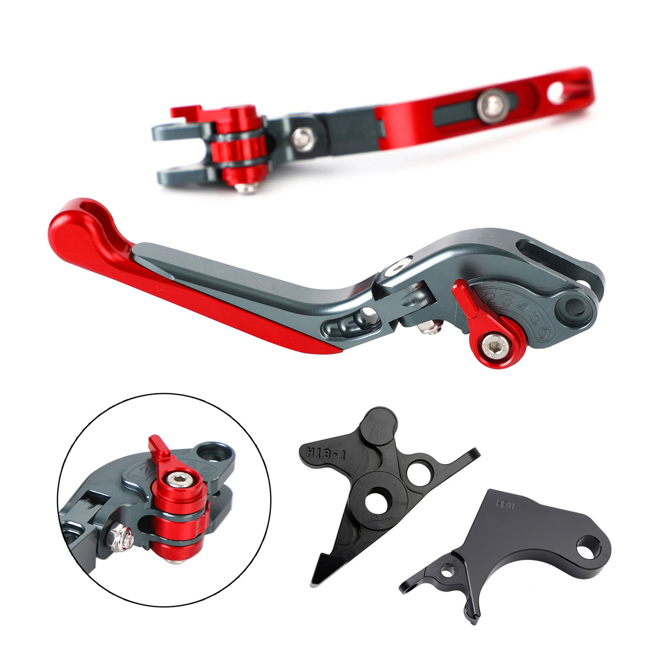 2022-2024 HONDA CRF1100L Africa Twin Adjustable Folding Extendable Racing Brake & Clutch Levers Red T Generic 2022-2024 HONDA CRF1100L Africa Twin Adjustable Folding Extendable Racing Brake & Clutch Levers Red T Generic