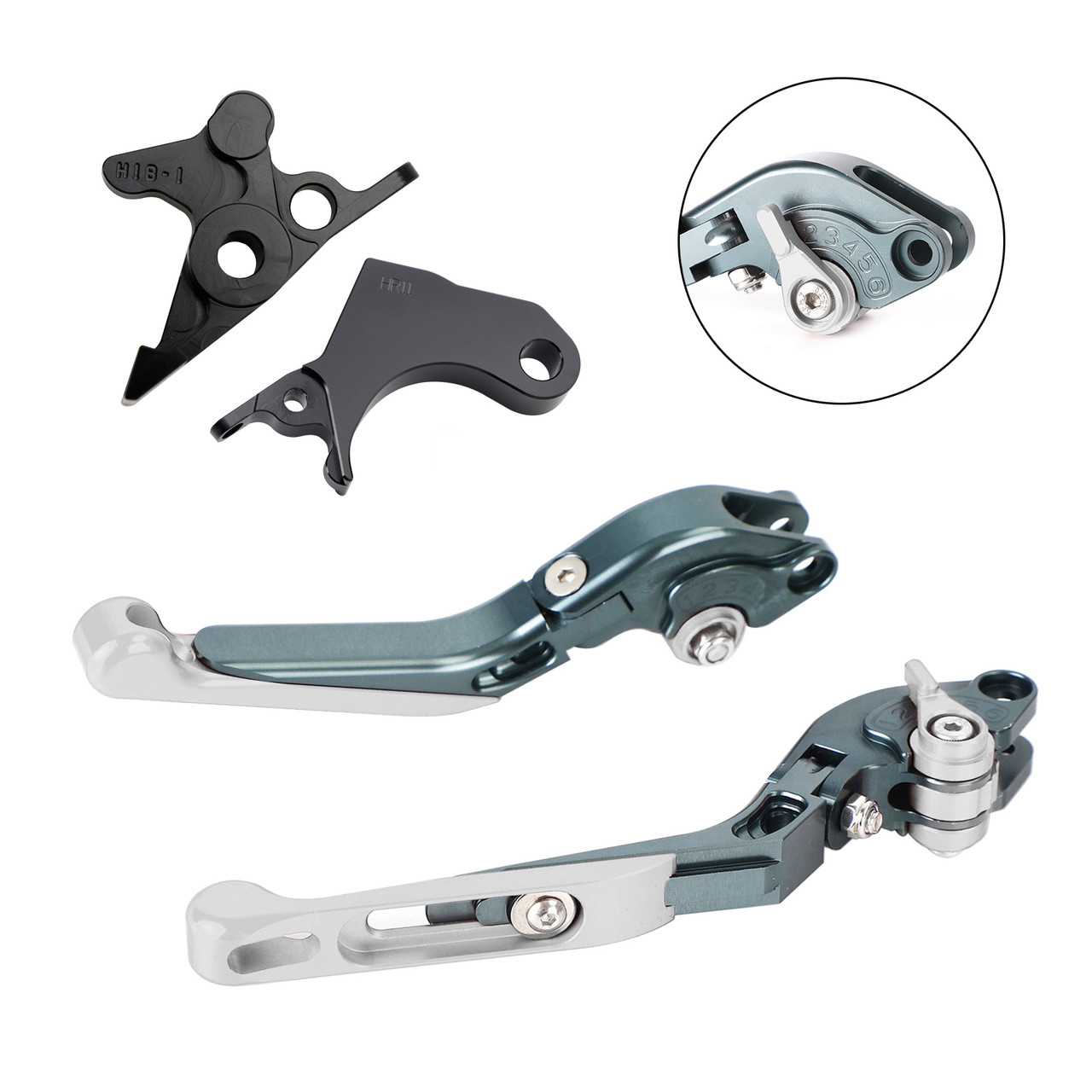 2022-2024 HONDA CRF1100L Africa Twin Adjustable Folding Extendable Racing Brake & Clutch Levers Silver T Generic 2022-2024 HONDA CRF1100L Africa Twin Adjustable Folding Extendable Racing Brake & Clutch Levers Silver T Generic