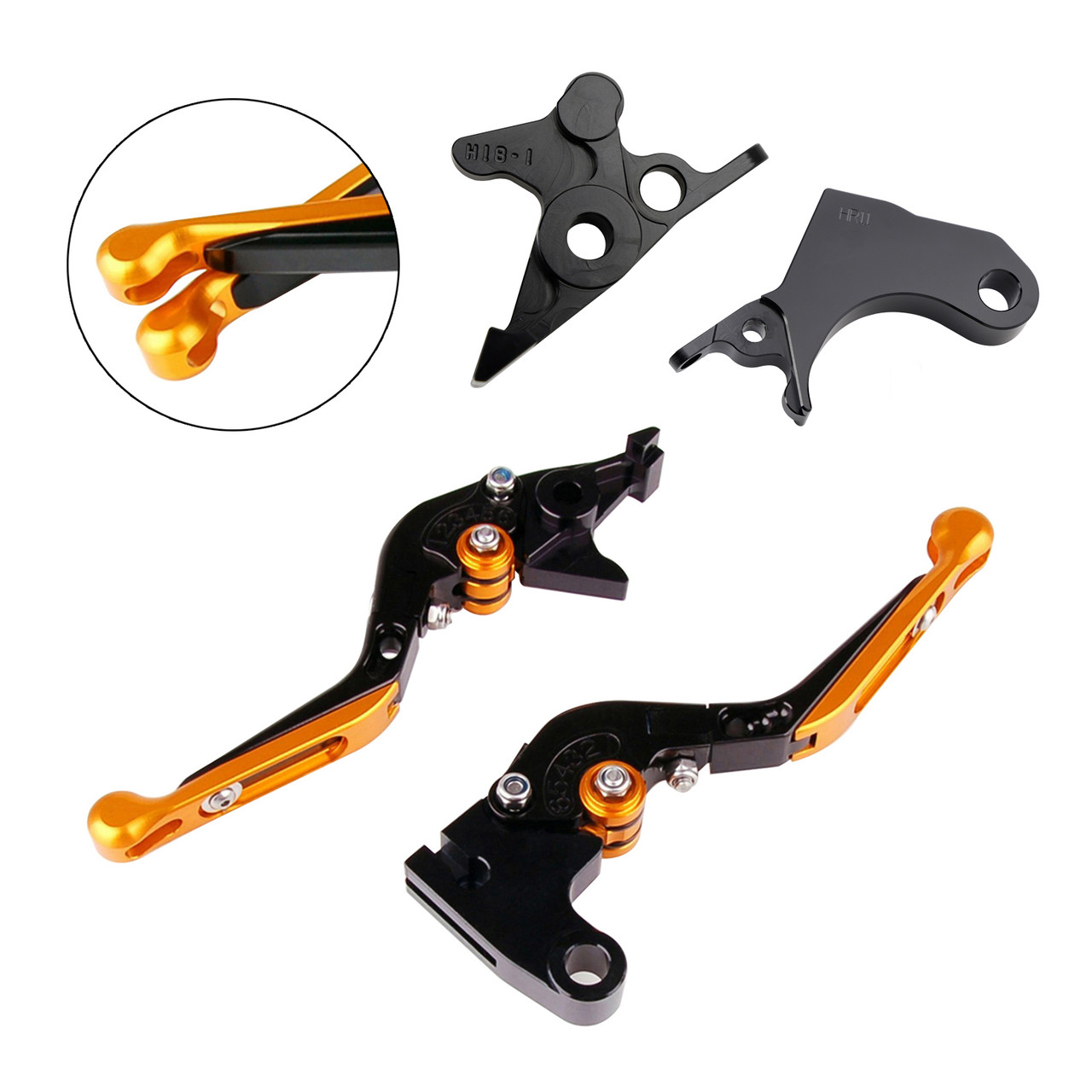 2022-2024 HONDA CRF1100L Africa Twin Adjustable Clutch Brake Lever Gold A Generic 2022-2024 HONDA CRF1100L Africa Twin Adjustable Clutch Brake Lever Gold A Generic