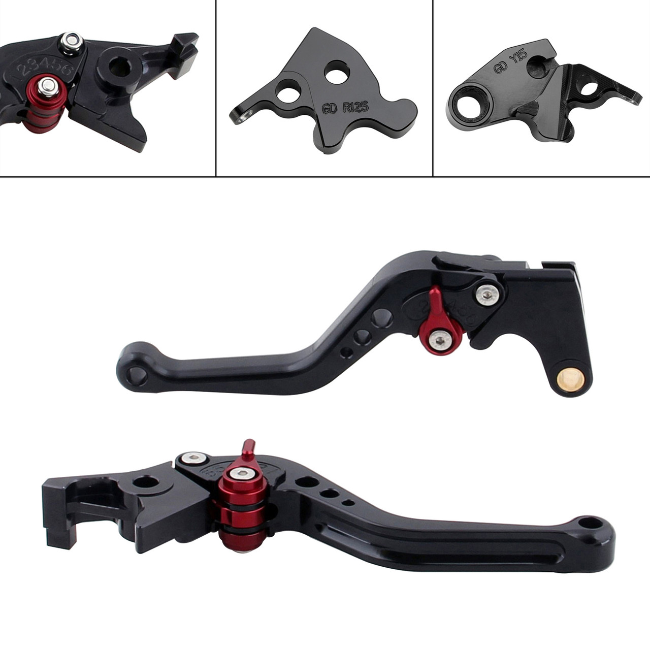 2022-2024 HONDA CRF1100L Africa Twin NEW Short Clutch Brake Lever Black Generic 2022-2024 HONDA CRF1100L Africa Twin NEW Short Clutch Brake Lever Black Generic