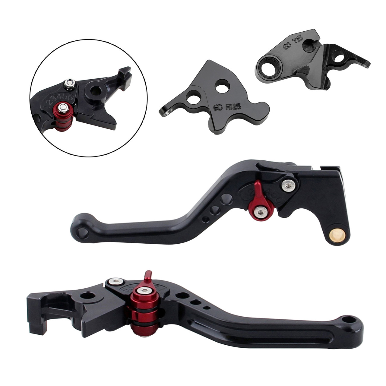 2022-2024 HONDA CRF1100L Africa Twin NEW Short Clutch Brake Lever Black Generic 2022-2024 HONDA CRF1100L Africa Twin NEW Short Clutch Brake Lever Black Generic