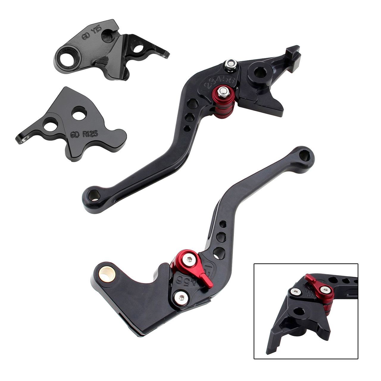2022-2024 HONDA CRF1100L Africa Twin NEW Short Clutch Brake Lever Black Generic 2022-2024 HONDA CRF1100L Africa Twin NEW Short Clutch Brake Lever Black Generic