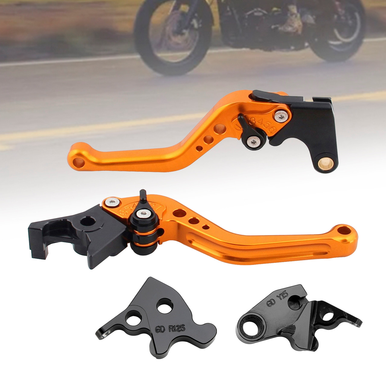 2022-2024 HONDA CRF1100L Africa Twin NEW Short Clutch Brake Lever Gold Generic 2022-2024 HONDA CRF1100L Africa Twin NEW Short Clutch Brake Lever Gold Generic