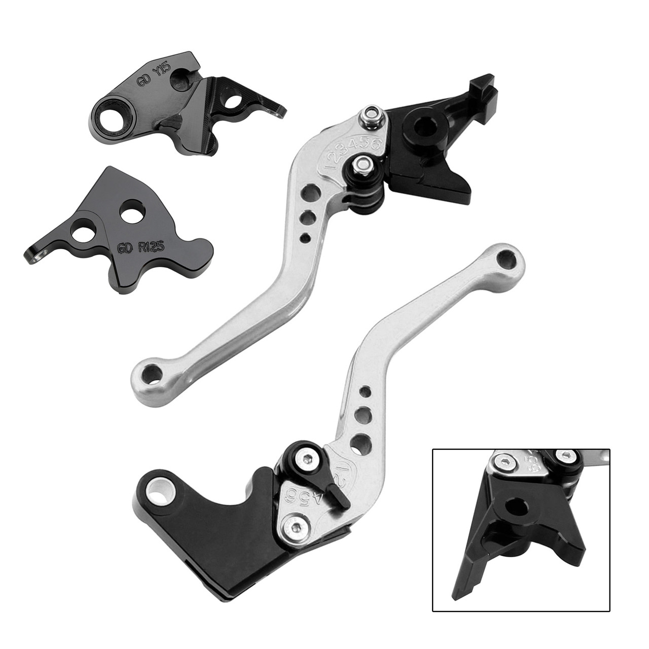 2022-2024 HONDA CRF1100L Africa Twin NEW Short Clutch Brake Lever Silver Generic