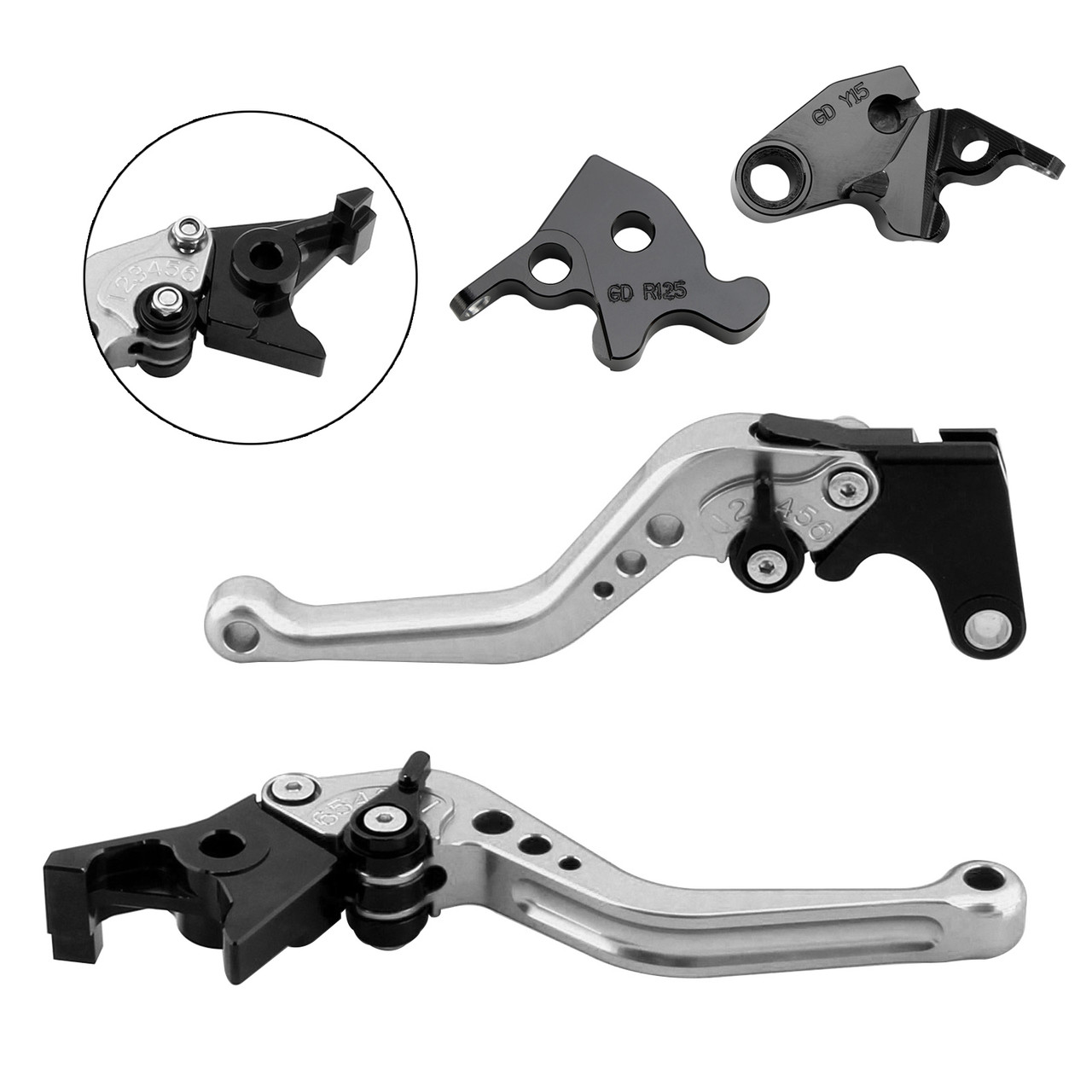 2022-2024 HONDA CRF1100L Africa Twin NEW Short Clutch Brake Lever Silver Generic