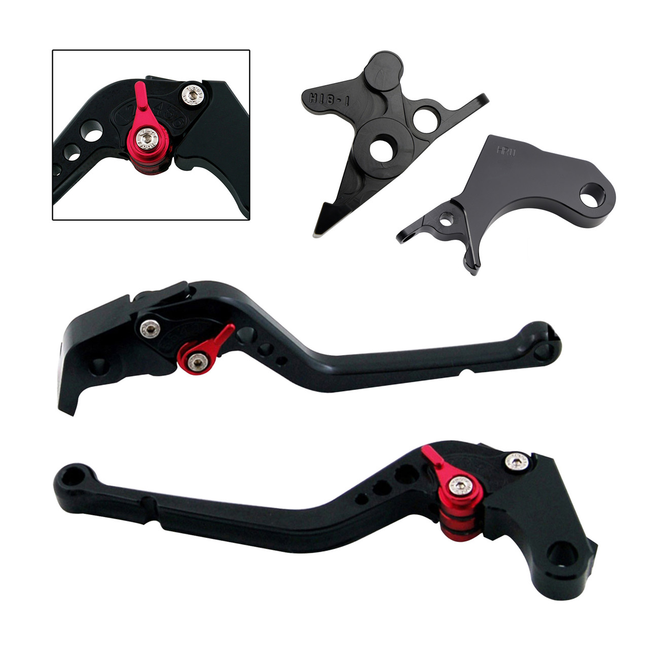 2022-2024 HONDA CRF1100L Africa Twin Long Clutch Brake Lever Black Generic 2022-2024 HONDA CRF1100L Africa Twin Long Clutch Brake Lever Black Generic