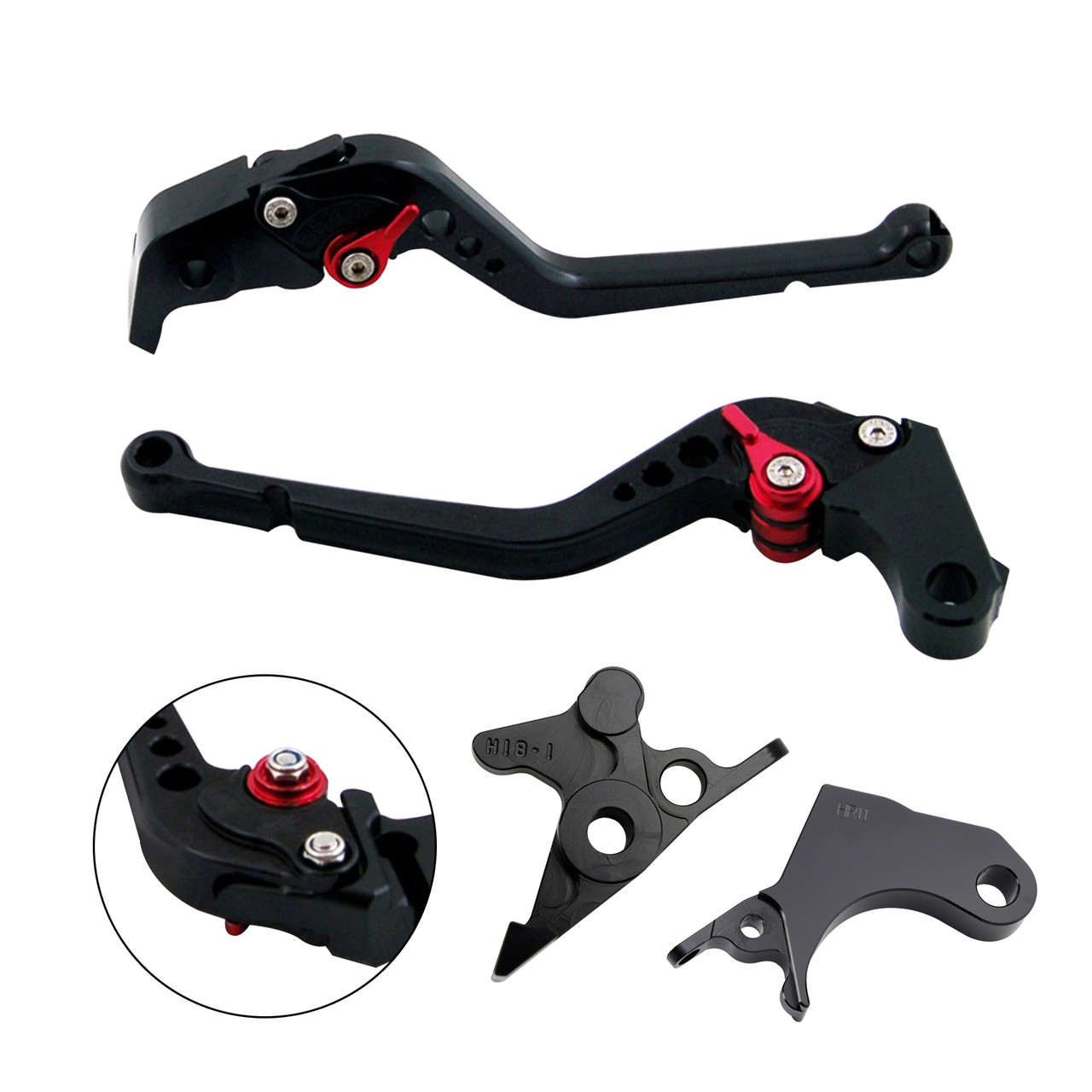 2022-2024 HONDA CRF1100L Africa Twin Long Clutch Brake Lever Black Generic 2022-2024 HONDA CRF1100L Africa Twin Long Clutch Brake Lever Black Generic