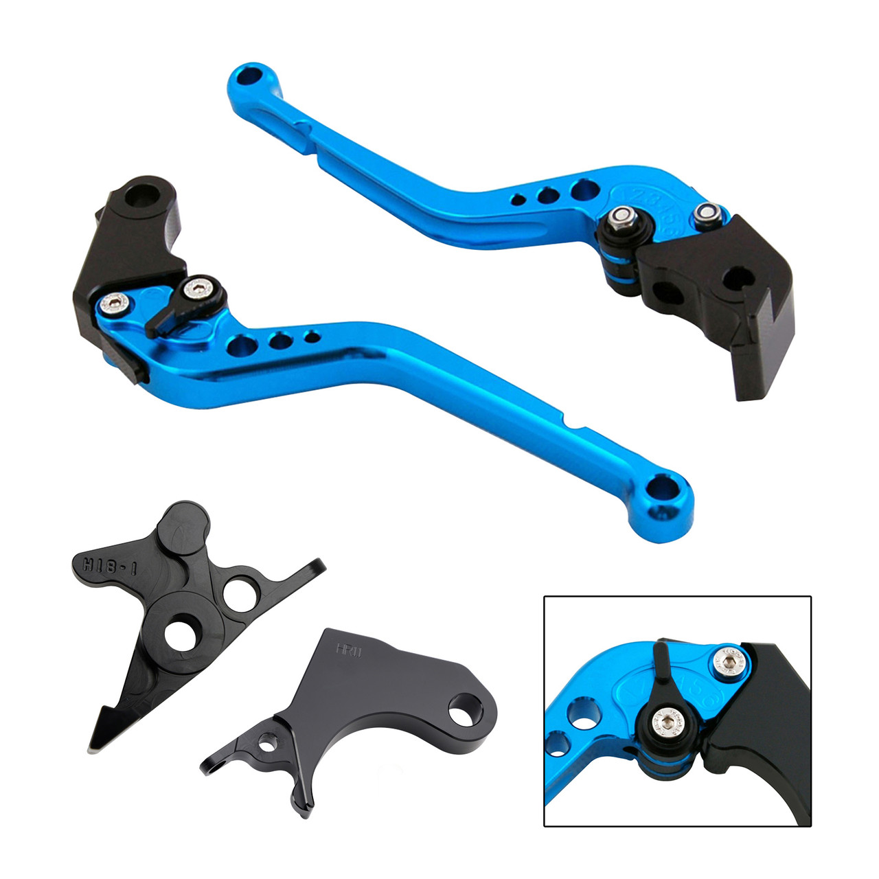 2022-2024 HONDA CRF1100L Africa Twin Long Clutch Brake Lever Blue Generic 2022-2024 HONDA CRF1100L Africa Twin Long Clutch Brake Lever Blue Generic