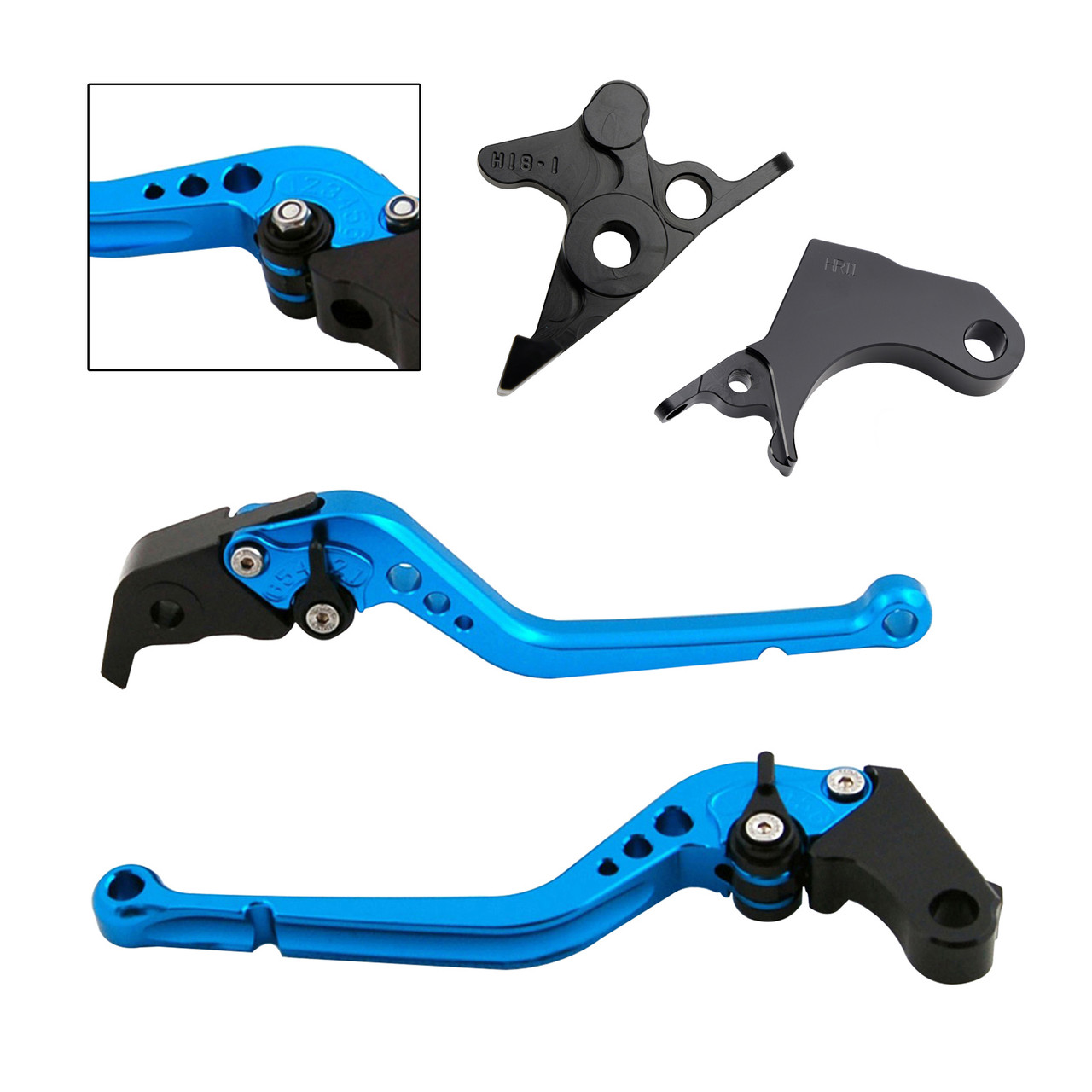 2022-2024 HONDA CRF1100L Africa Twin Long Clutch Brake Lever Blue Generic 2022-2024 HONDA CRF1100L Africa Twin Long Clutch Brake Lever Blue Generic