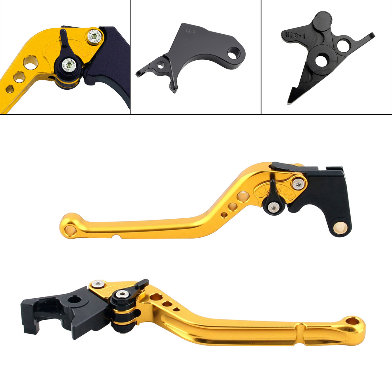 2022-2024 HONDA CRF1100L Africa Twin Long Clutch Brake Lever Gold Generic 2022-2024 HONDA CRF1100L Africa Twin Long Clutch Brake Lever Gold Generic