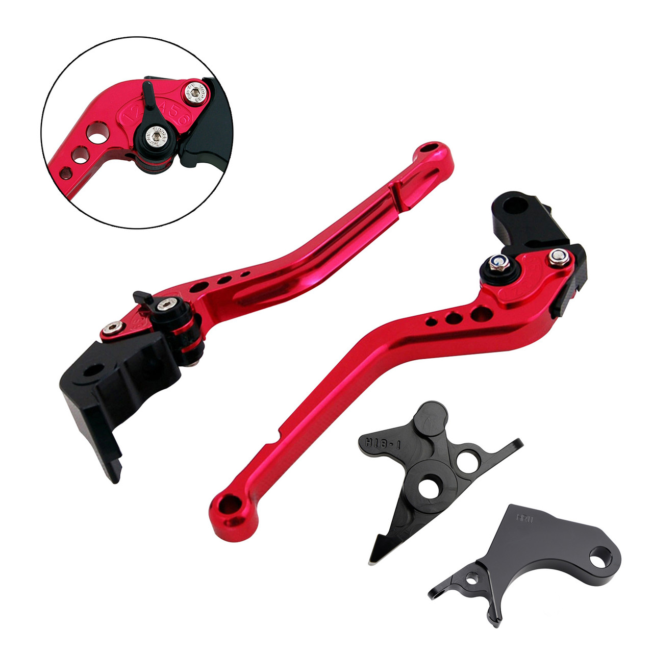 2022-2024 HONDA CRF1100L Africa Twin Long Clutch Brake Lever Red Generic 2022-2024 HONDA CRF1100L Africa Twin Long Clutch Brake Lever Red Generic