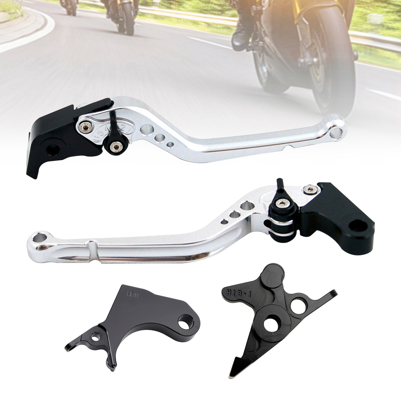 2022-2024 HONDA CRF1100L Africa Twin Long Clutch Brake Lever Silver Generic 2022-2024 HONDA CRF1100L Africa Twin Long Clutch Brake Lever Silver Generic