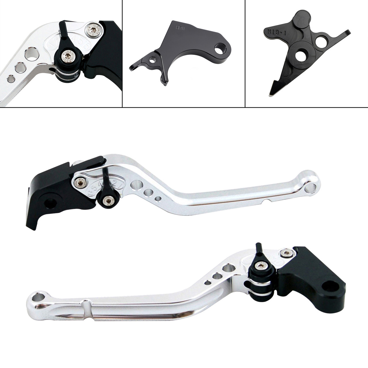 2022-2024 HONDA CRF1100L Africa Twin Long Clutch Brake Lever Silver Generic 2022-2024 HONDA CRF1100L Africa Twin Long Clutch Brake Lever Silver Generic