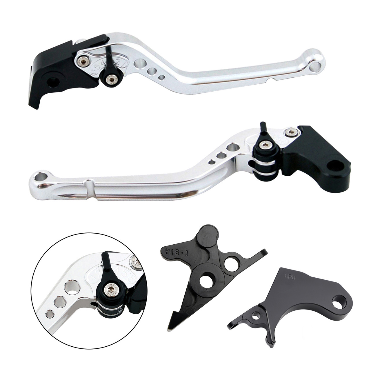 2022-2024 HONDA CRF1100L Africa Twin Long Clutch Brake Lever Silver Generic 2022-2024 HONDA CRF1100L Africa Twin Long Clutch Brake Lever Silver Generic