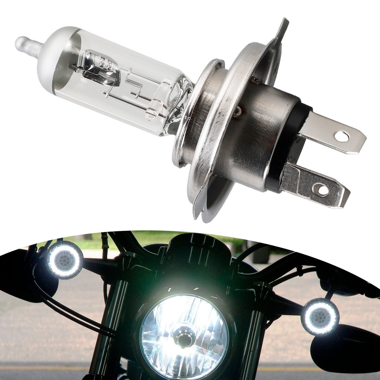 Motorcycle Lamp Silverstar HS1 64185SVS PX43T 12V 35/35W For OSRAM