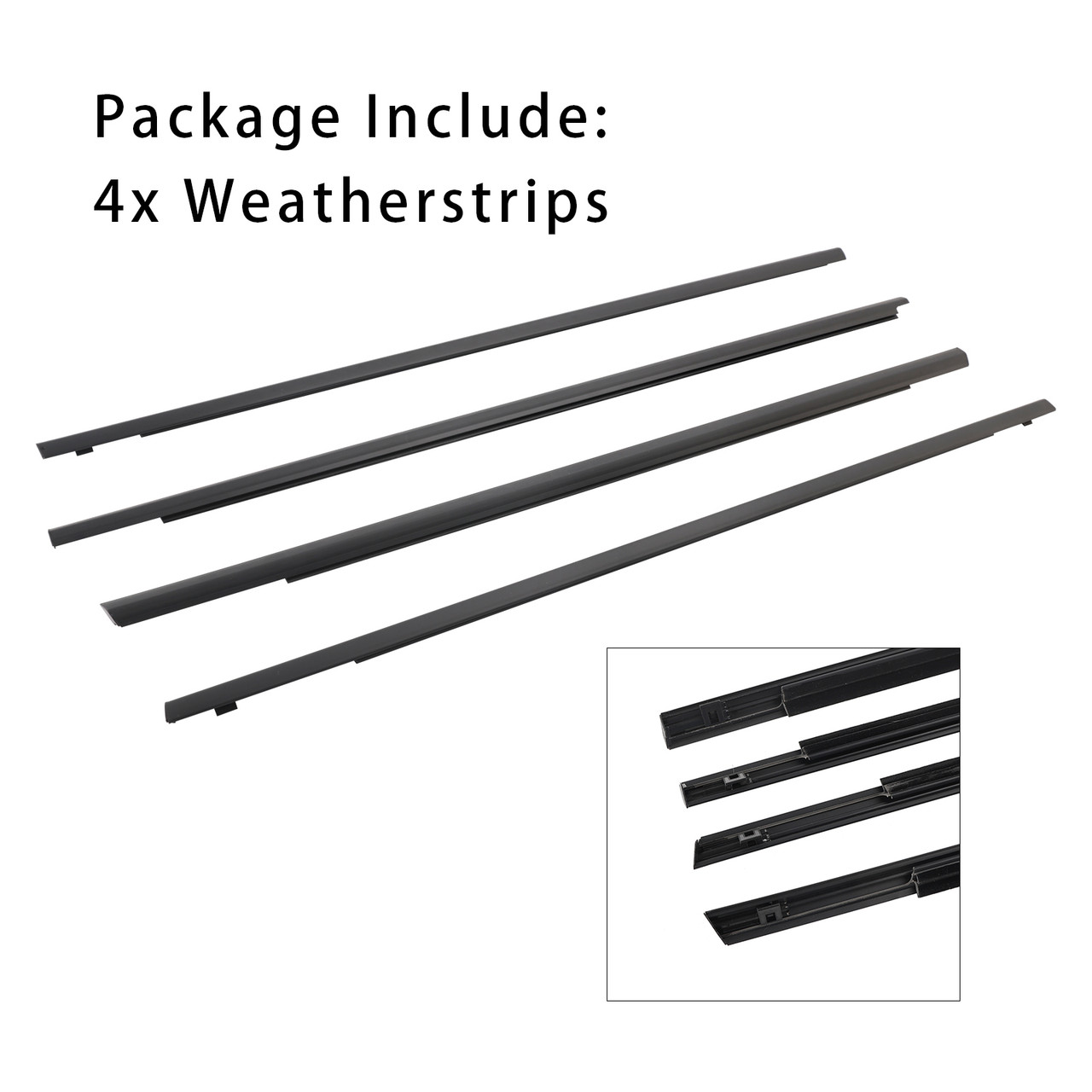 2001-2007 Nissan X-trail 4PCS Window Weather Strip Seal Belt Generic