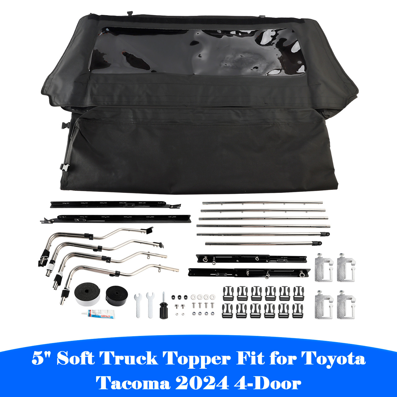 2024 Toyota Tacoma 4-Door 5" Soft Truck Topper Generic