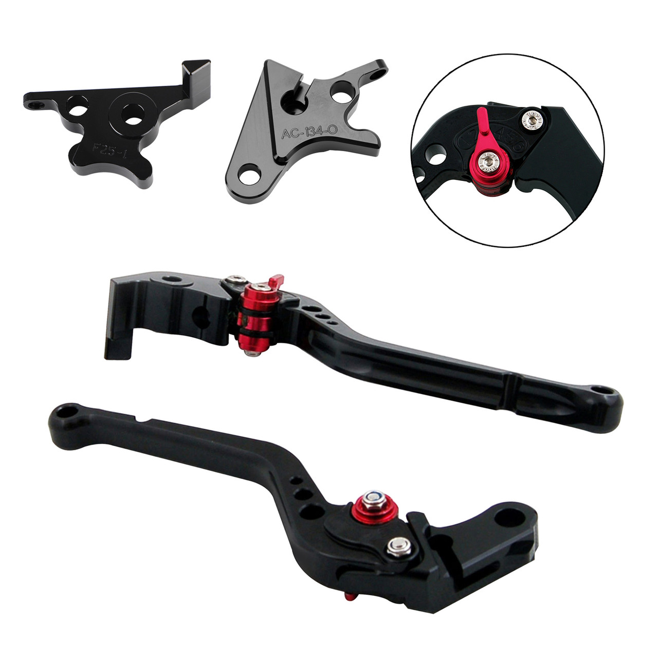 2021-2023 HONDA CB350 CB350 Hness Racing Brake & Clutch Levers Black Generic 2021-2023 HONDA CB350 CB350 Hness Racing Brake & Clutch Levers Black Generic