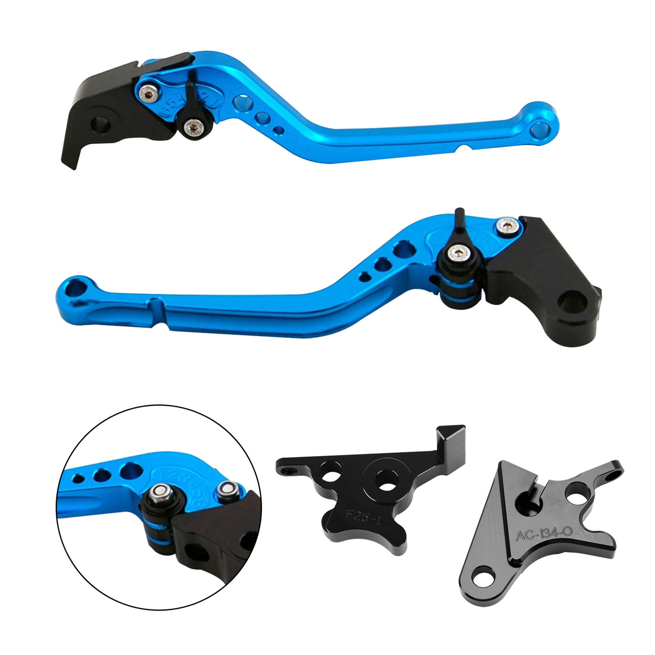 2021-2023 HONDA CB350 CB350 Hness Racing Brake & Clutch Levers Blue Generic 2021-2023 HONDA CB350 CB350 Hness Racing Brake & Clutch Levers Blue Generic